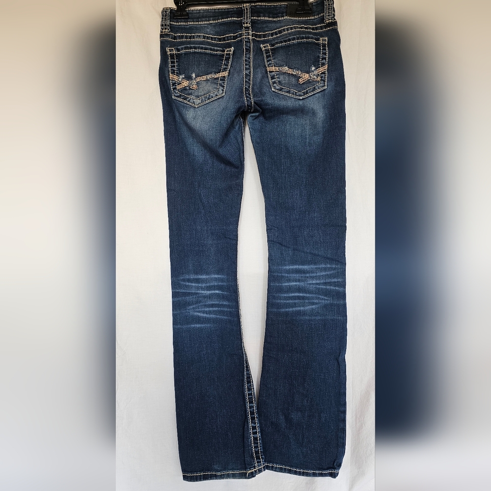 BKE Women's Boot Cut Jeans - Blue - Picture 3 of 8